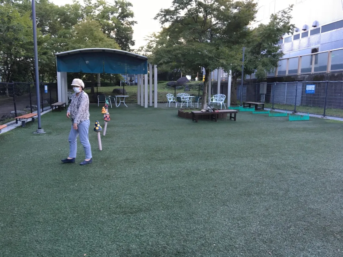 足柄SA下り 小型犬ドッグランの全体