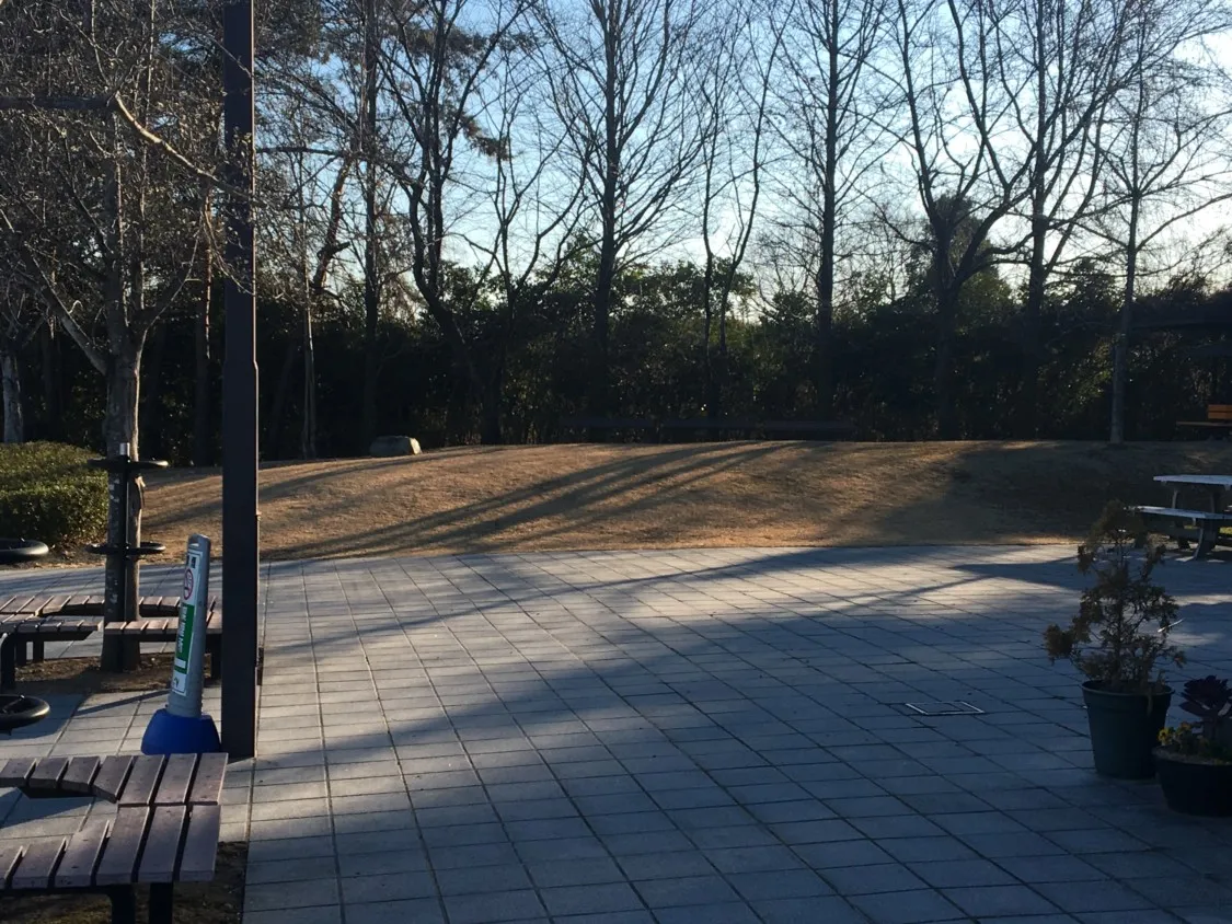甘楽PA下り 入口側の芝生